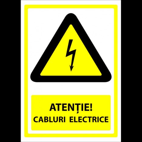 Semn pentru cabluri electrice